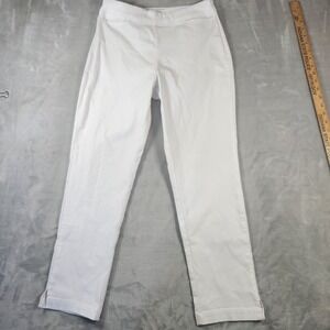Tommy Bahama Island Zone White Side Zip Ankle Pants - 6